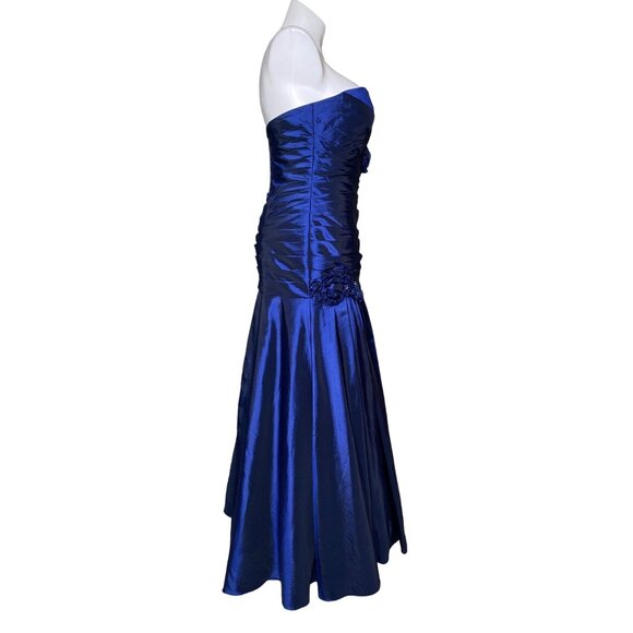 Cameron Blake by Mon Cheri NWT Taffeta Jacket Dress, Sapphire Blue Women's 14 - Picture 11 of 16
